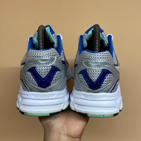 Saucony Cohesion 7 Running Sneakers “Gray Royal Blue Mint Green White Black” - Picture 5 of 16